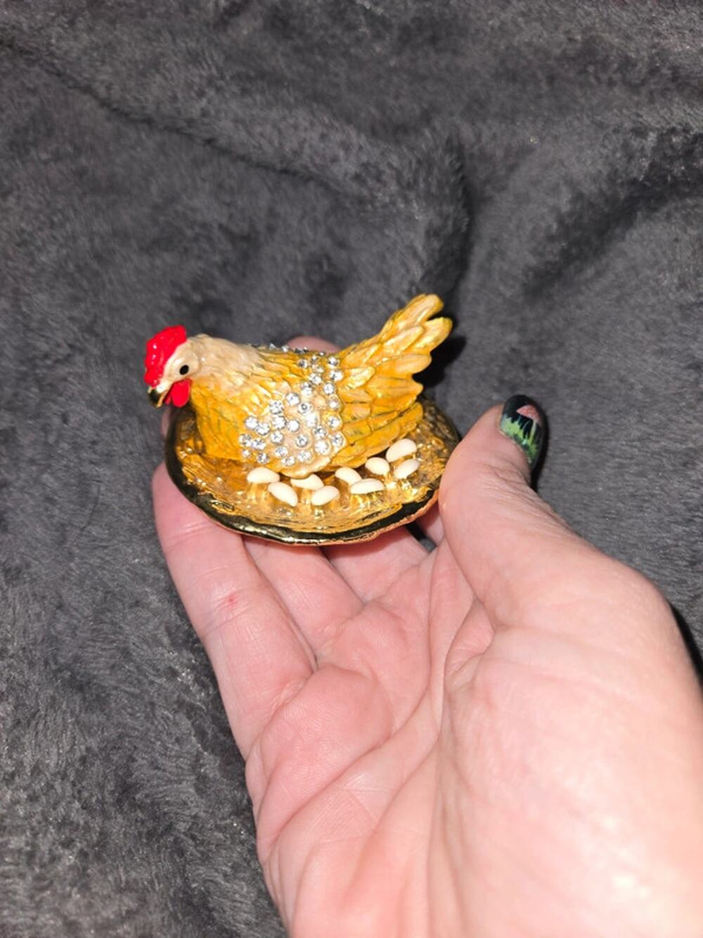 chicken trinket dish